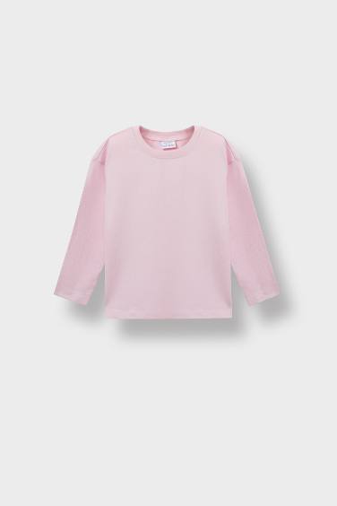 Baby Girl Crew Neck Long Sleeve T-Shirt
