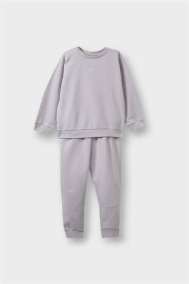 Baby Girl Basic Sweatshirt Sweatpants 2 Piece Set