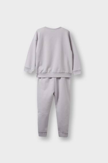 Baby Girl Basic Sweatshirt Sweatpants 2 Piece Set
