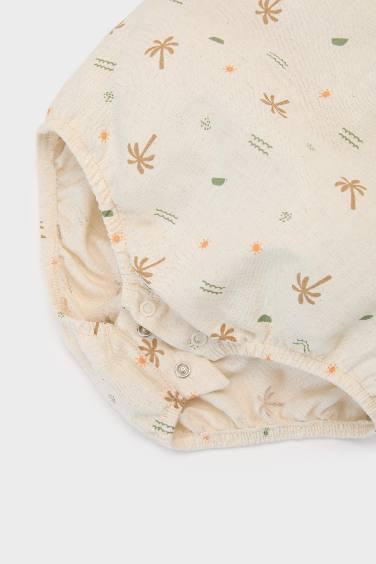 Baby Boy Palm Patterned Linen 2 Piece Set