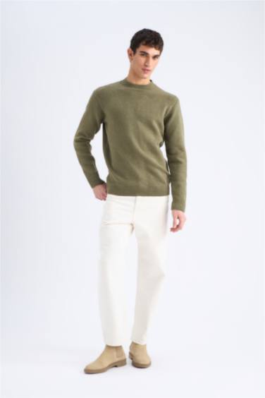 Relax Fit Bisiklet Yaka Triko Kazak