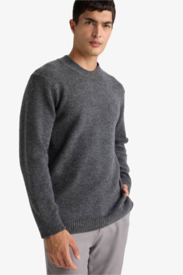 Relax Fit Bisiklet Yaka Triko Kazak