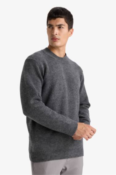 Relax Fit Bisiklet Yaka Triko Kazak