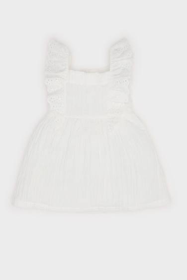 Baby Girl Sleeveless Poplin Dress