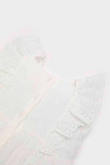 Baby Girl Sleeveless Poplin Dress