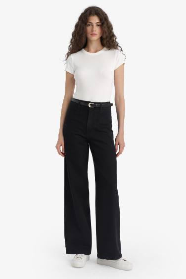 Wide Leg High Waist Jeans