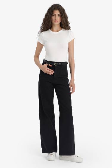 Wide Leg High Waist Jeans