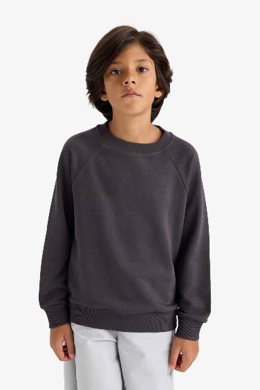 Boy Basic Crew Neck Sweatshirt