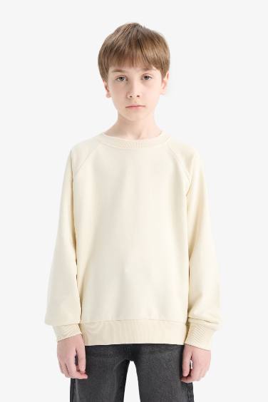 Boy Basic Crew Neck Sweatshirt