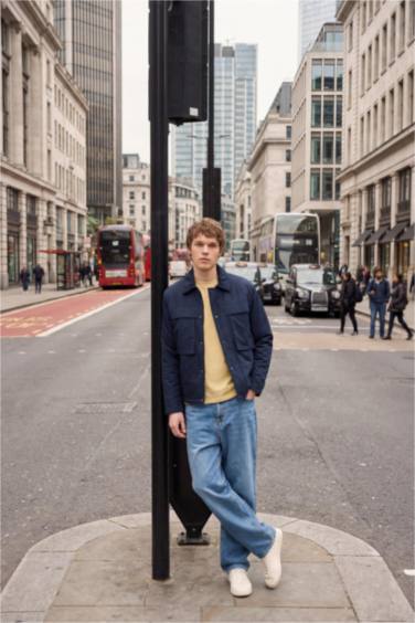 Jean baggy à jambes larges