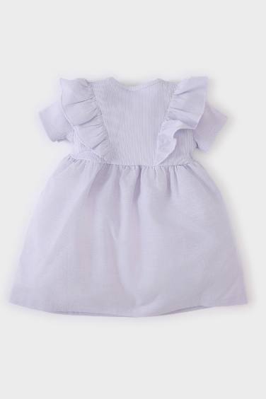 Baby Girl Short Sleeve Corduroy Camisole Dress