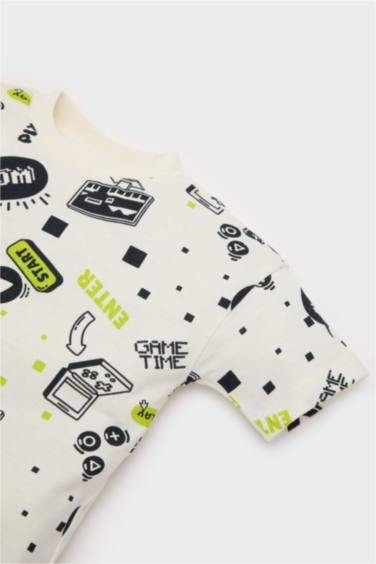Baby Boy Printed T-Shirt Shorts 2 Piece Set