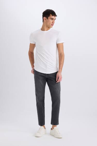 90's Slim Fit Dar Kalıp Yüksek Bel Dar Paça Jean Pantolon