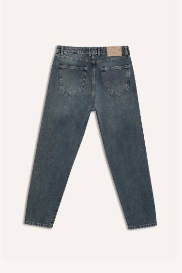 90's Slim Fit Dar Kalıp Yüksek Bel Dar Paça Jean Pantolon