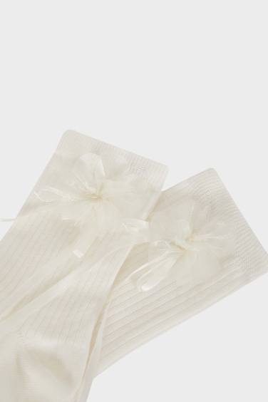 Woman Seamless Floral Cotton Socks