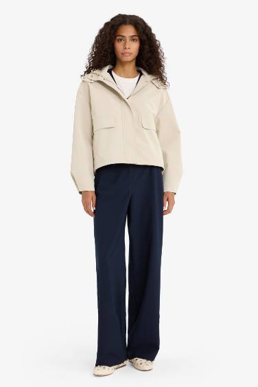 جاكيت مطر قصة عادية بكابيشون مبطن