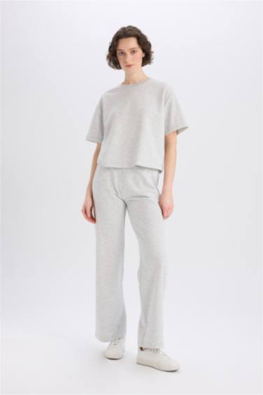 Straight Fit Basic Trousers