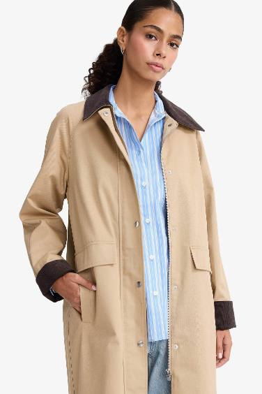 Regular Fit Cotton Trenchcoat