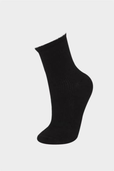 Kadın Dikişsiz Fırfırlı Ultra Soft 2'li Bambu Premium Soket Çorap