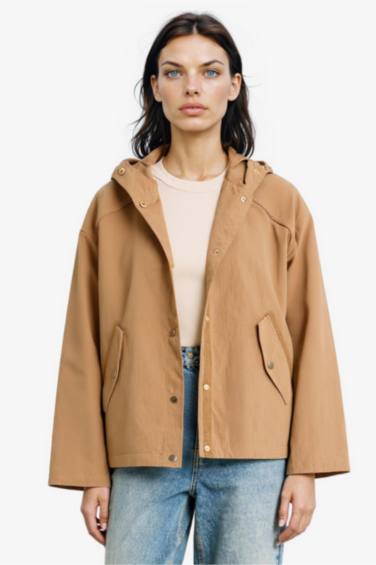 Regular Fit Hooded Waterproof Jacket