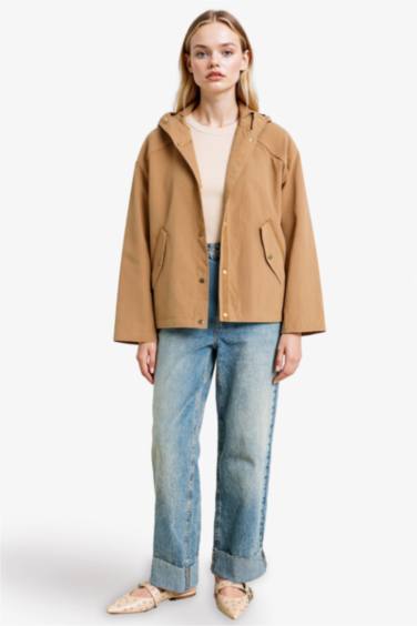 Regular Fit Hooded Waterproof Jacket