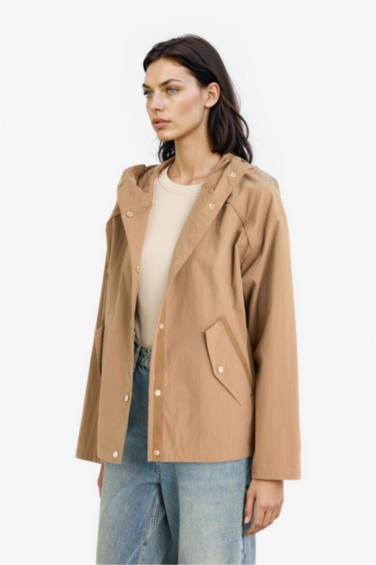 Regular Fit Hooded Waterproof Jacket