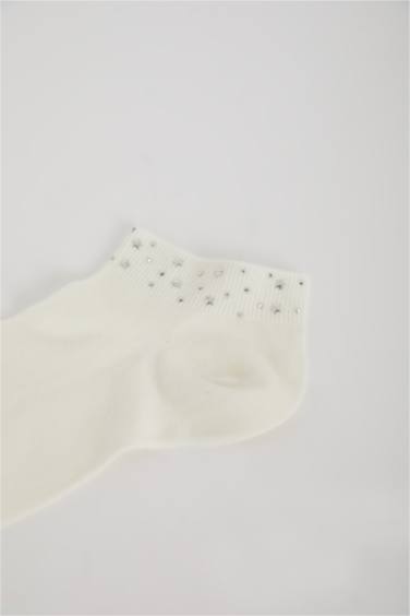 Woman Shiny Star Printed Cotton Ankle Socks