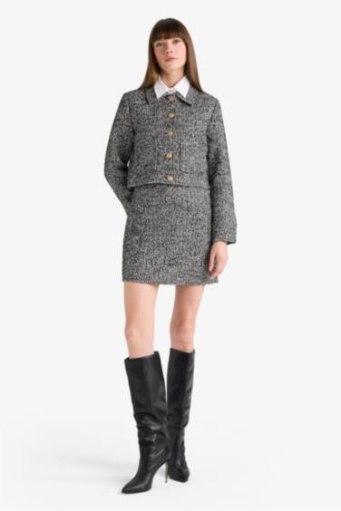 a сызығы толық астар Тоқылған юбка