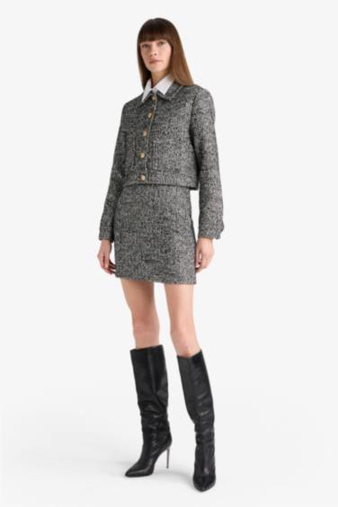 a сызығы толық астар Тоқылған юбка