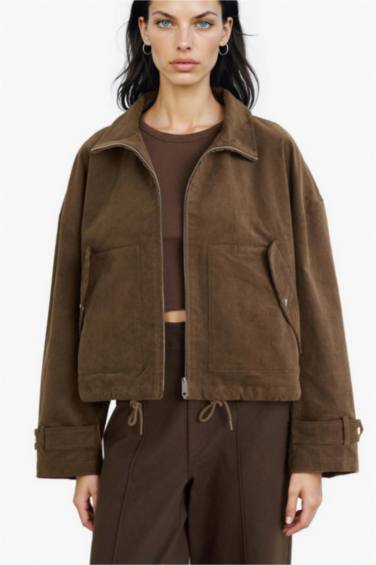 Regular Fit Cotton Waterproof Jacket