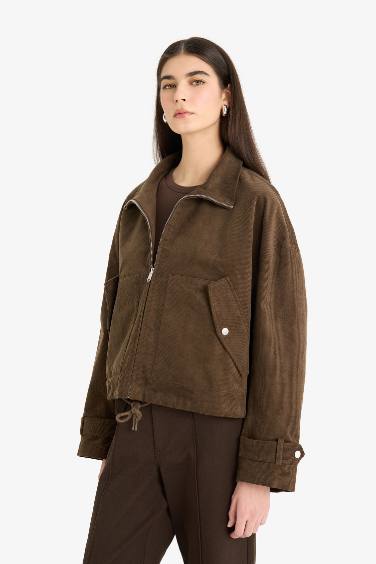 Regular Fit Cotton Waterproof Jacket