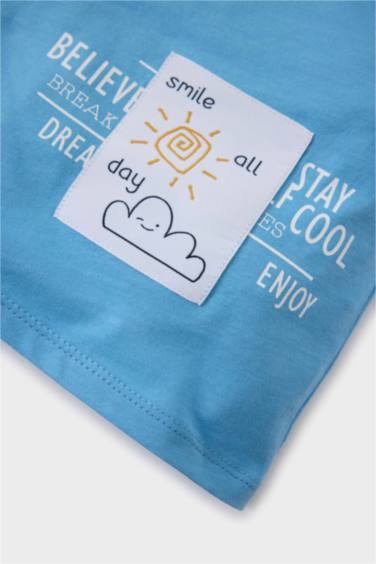 Baby Boy Printed T-Shirt Shorts 2 Piece Set