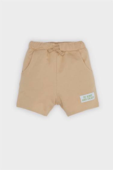 Baby Boy Printed Polo T-Shirt Elastic Waist Shorts 2 Piece Set