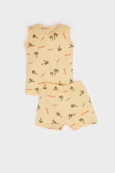 Ensemble Débardeur et Short à motif palmier pour bébé garçon