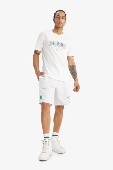 DeFactoFit NBA Boston Celtics стандартный крой, футболка с круглым вырезом и короткими рукавами