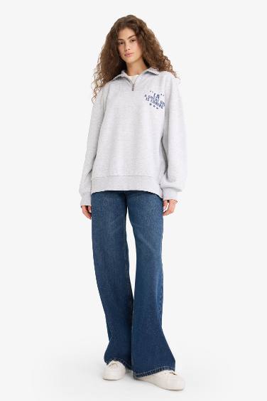 үлкен пішім үлкен жартылай найзағай Свитер