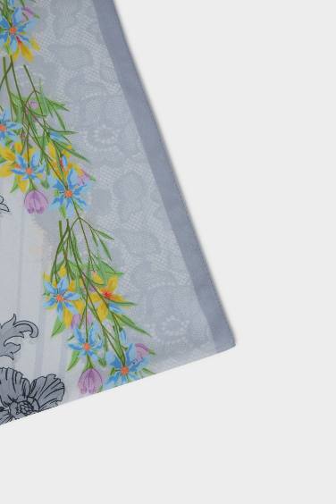 شال حريمي محجبات بطبعة زهور