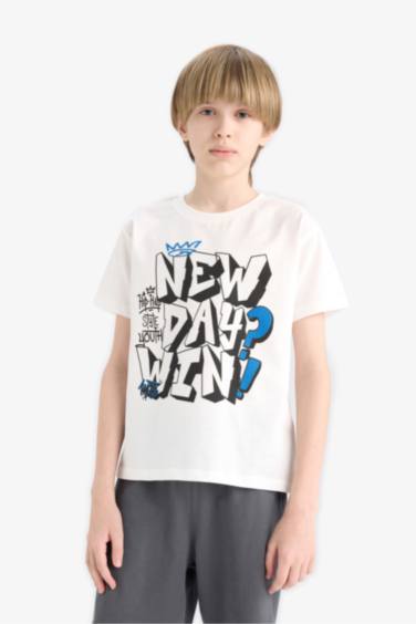 Костюм из 2 предметов для мальчика с принтом и шорты