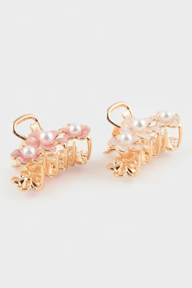 توكة شعر حريمي فلورال - قطعتين