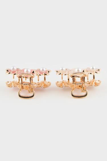 توكة شعر حريمي فلورال - قطعتين