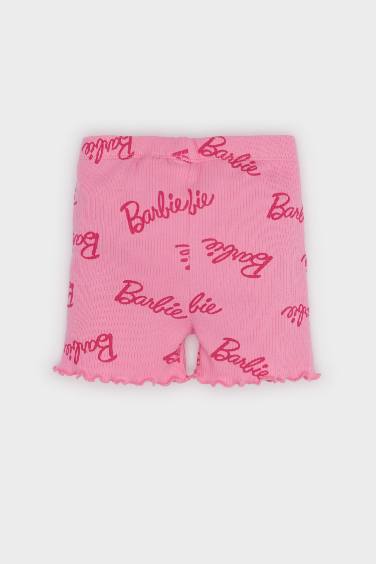 Baby Girl Barbie Biker Corduroy Shorts