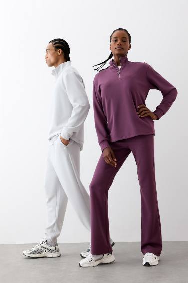 بنطرون بجامة رياضي فلير فيت برجل واسع جارلس من DeFactoFit