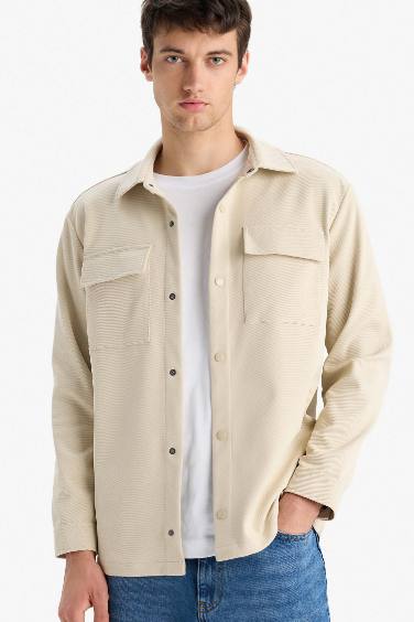 قميص تويل كم طويل قصة عادية