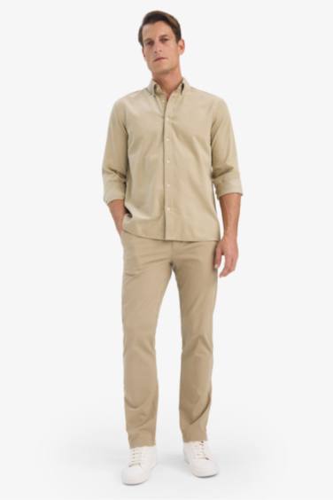 Regular Fit Polo Shirt Velvet Long Sleeve Shirt