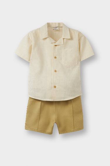 طقم قطن اولادي قصة عادية من قطعتين