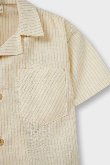 طقم قطن اولادي قصة عادية من قطعتين