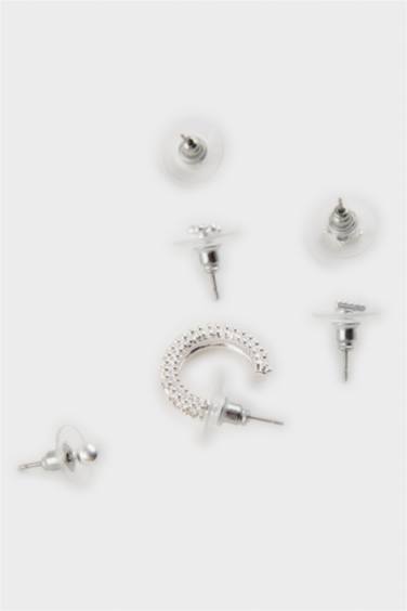 Lot de 6 Boucles d’oreilles argentées pour femme