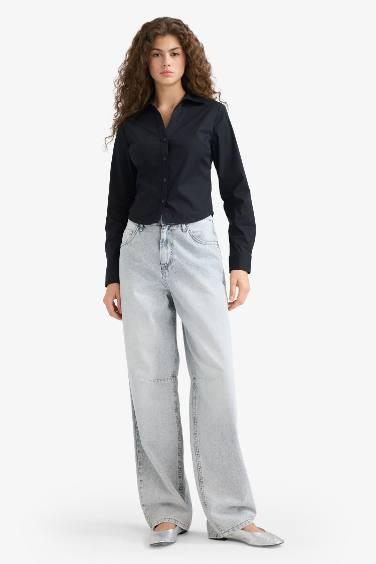 Рубашка Bengaline с длинным рукавом, приталенный крой