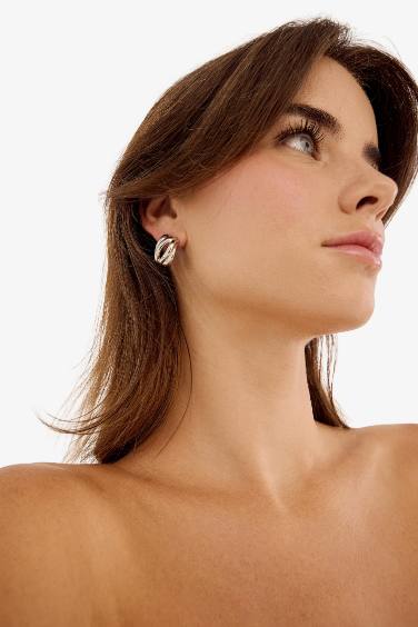 Lot de 3 Boucles d’oreilles argentées pour femme