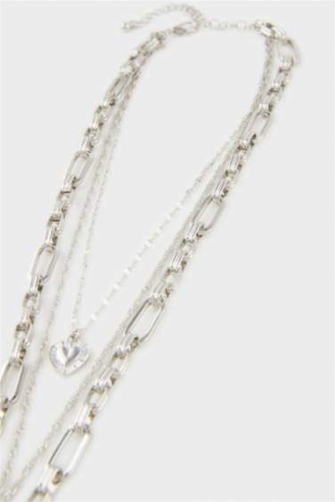 Kadın 3'lü Y Sallantılı Silver Kolye